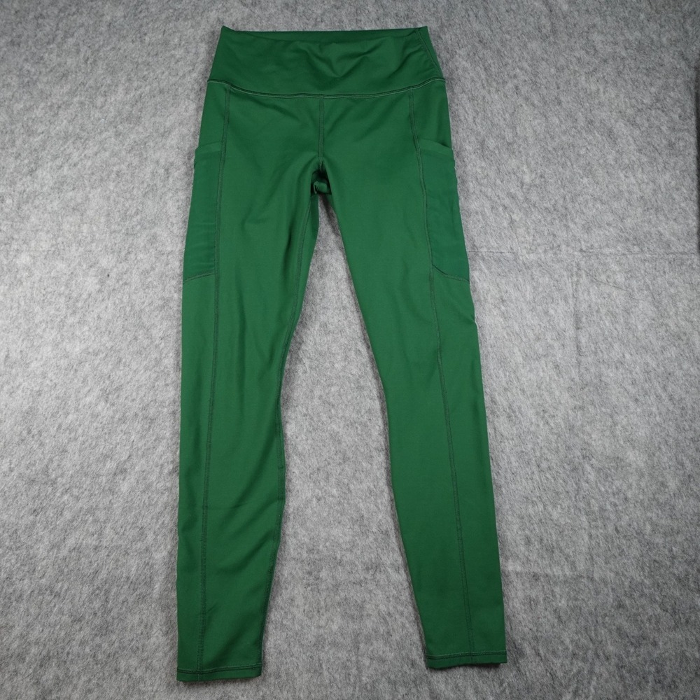 Fabletics Leggings Women M/L? Green PowerHold High Waisted Athletic Pockets‎